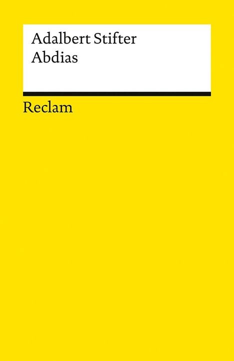 Adalbert Stifter: Abdias. Erzählung, Buch