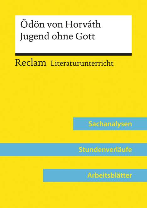 Regina Esser-Palm: Ödön von Horváth: Jugend ohne Gott (Lehrerband), Buch