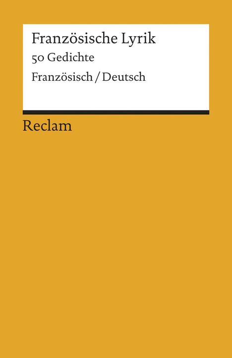 Französische Lyrik, Buch