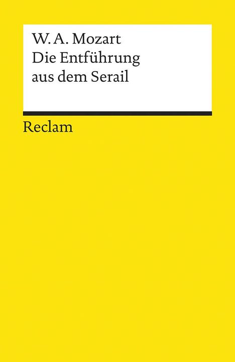 Die Entführung aus dem Serail, Buch