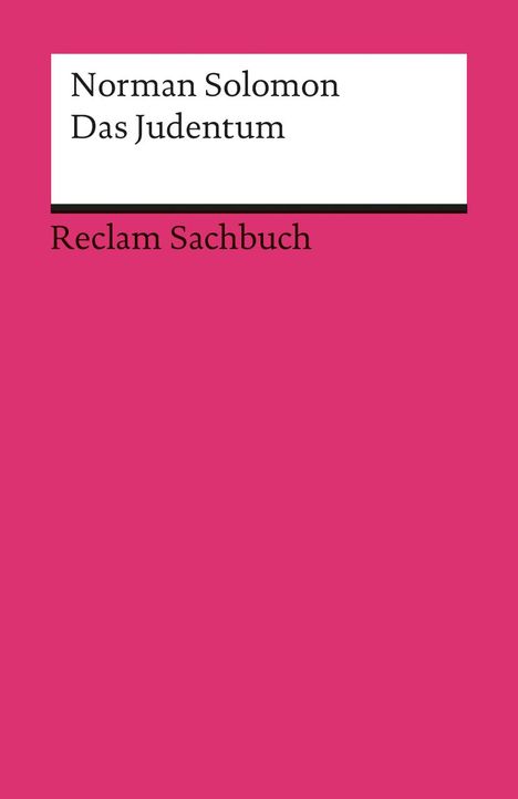 Norman Solomon: Solomon, N: Judentum, Buch