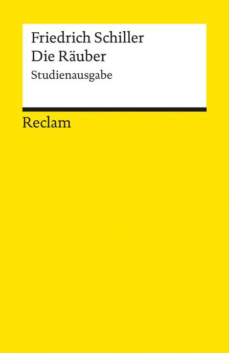Friedrich Schiller: Die Räuber, Buch