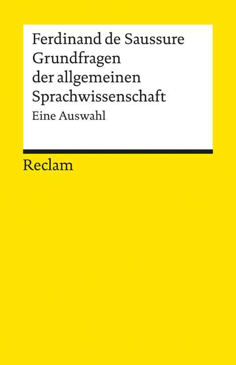 Ferdinand de Saussure: Grundfragen der allgemeinen Sprachwissenschaft, Buch