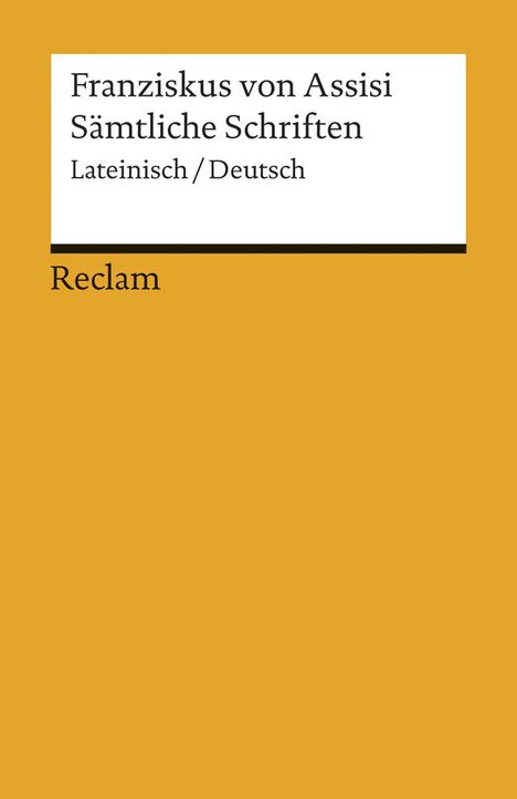 Franziskus von Assisi: Sämtliche Schriften, Buch