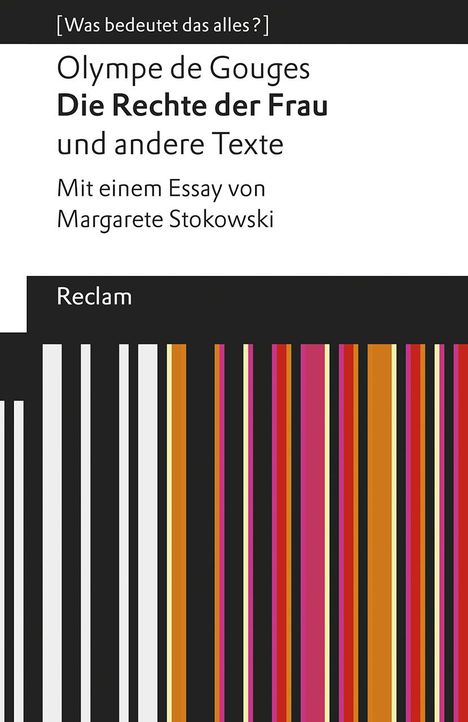 Olympe De Gouges: Die Rechte der Frau und andere Texte, Buch