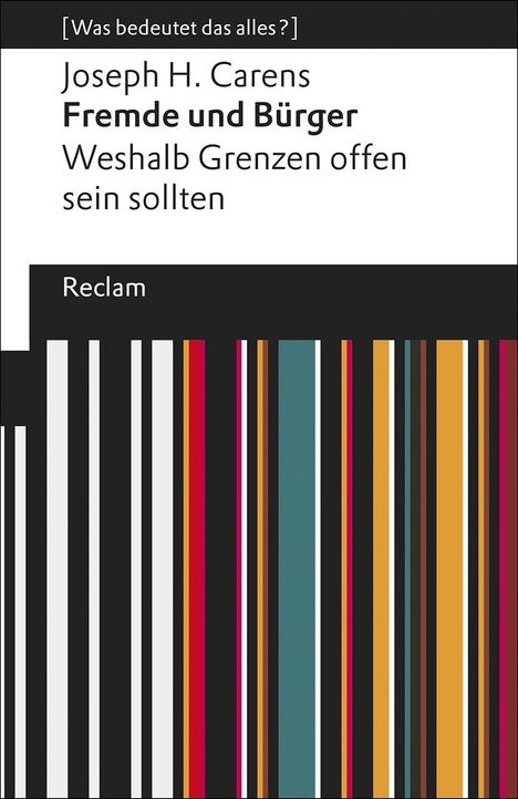 Joseph H. Carens: Fremde und Bürger, Buch