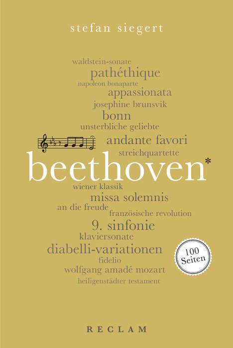 Stefan Siegert: Beethoven. 100 Seiten, Buch