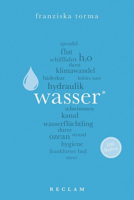 Franziska Torma: Wasser. 100 Seiten, Buch