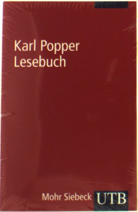 Karl R. Popper: Karl Popper Lesebuch, Buch