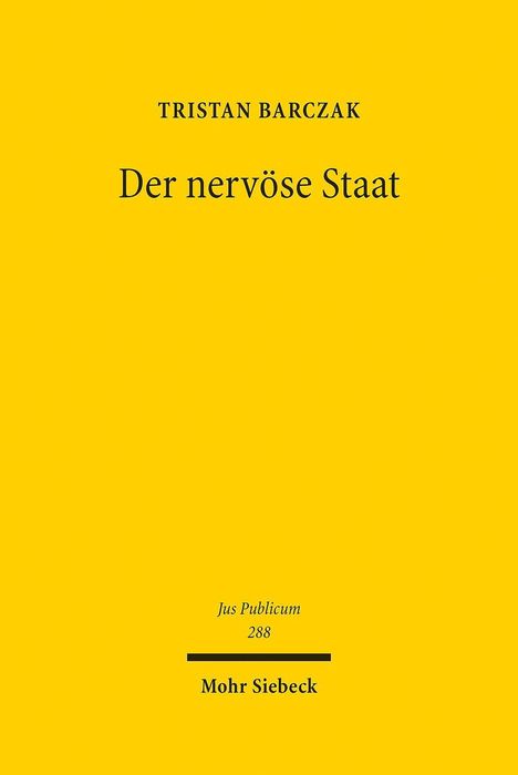 Tristan Barczak: Der nervöse Staat, Buch