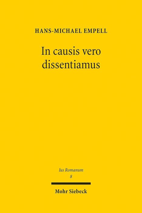 Hans-Michael Empell: Empell, H: In causis vero dissentiamus, Buch