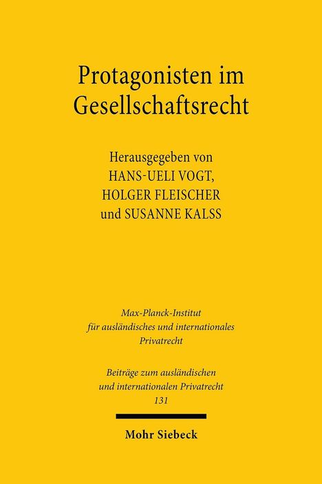 Protagonisten im Gesellschaftsrecht, Buch