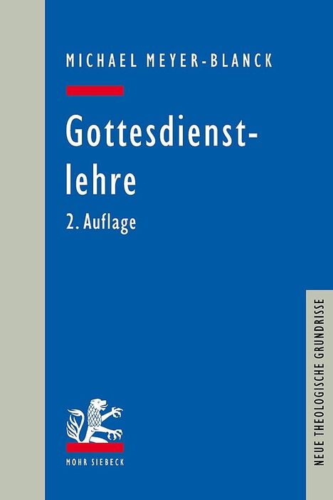 Michael Meyer-Blanck: Gottesdienstlehre, Buch