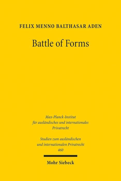 Felix Menno Balthasar Aden: Aden, F: Battle of Forms, Buch