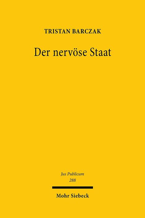 Tristan Barczak: Der nervöse Staat, Buch