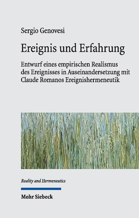 Sergio Genovesi: Ereignis und Erfahrung, Buch