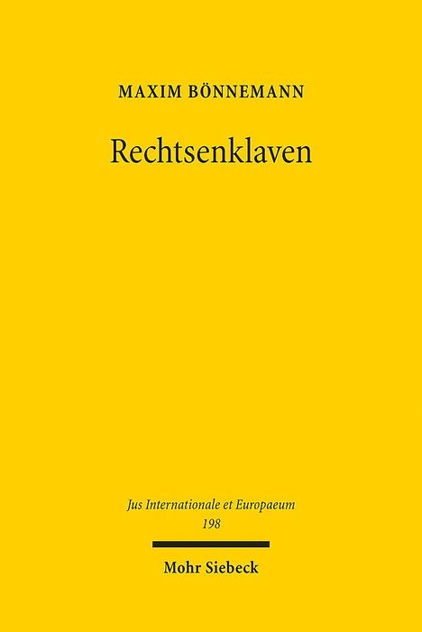 Maxim Bönnemann: Rechtsenklaven, Buch