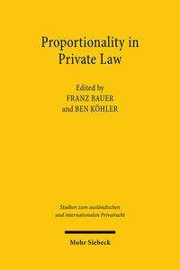 Proportionality in Private Law, Buch