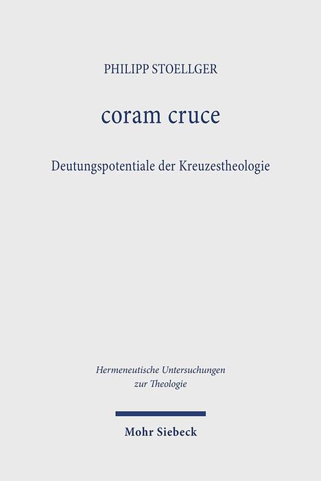 Philipp Stoellger: coram cruce, Buch