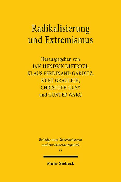 Radikalisierung und Extremismus, Buch
