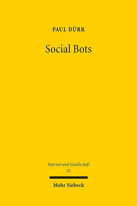 Paul Dürr: Social Bots, Buch