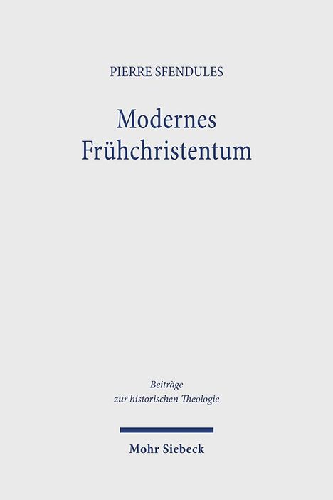 Pierre Sfendules: Modernes Frühchristentum, Buch
