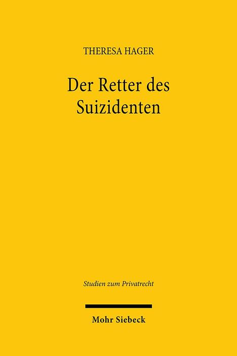 Theresa Hager: Der Retter des Suizidenten, Buch