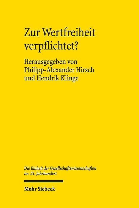 Zur Wertfreiheit verpflichtet?, Buch