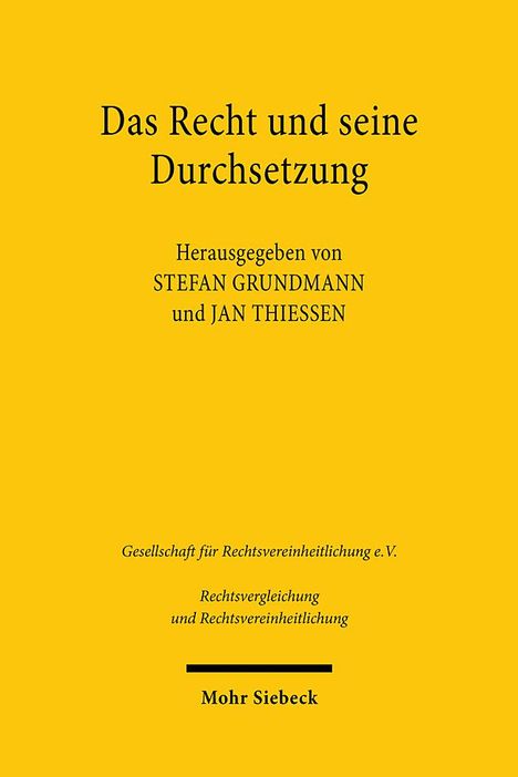 Das Recht und seine Durchsetzung, Buch