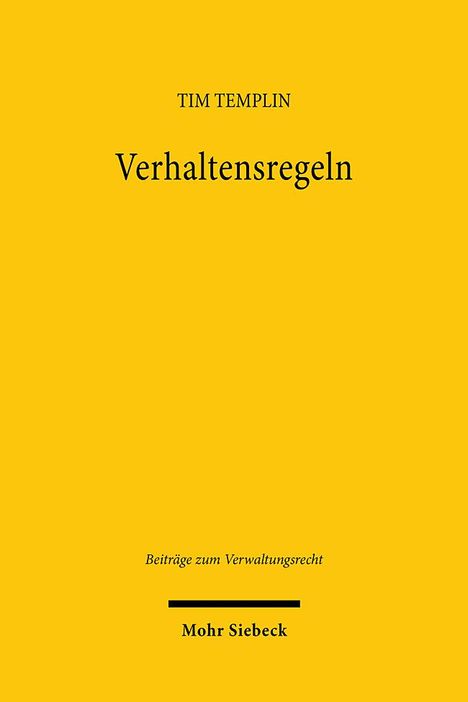 Tim Templin: Verhaltensregeln, Buch