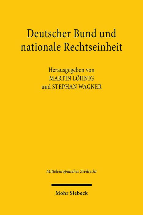 Deutscher Bund und nationale Rechtseinheit, Buch