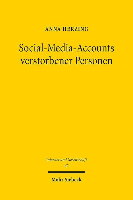 Anna Herzing: Social-Media-Accounts verstorbener Personen, Buch