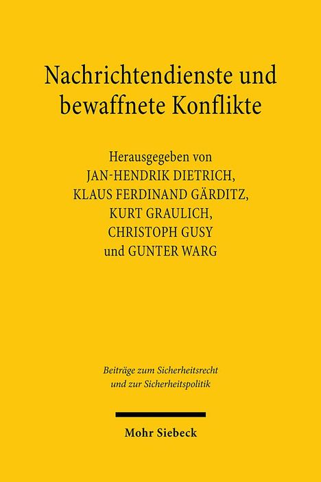 Nachrichtendienste und bewaffnete Konflikte, Buch
