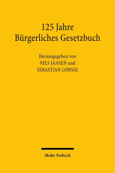 125 Jahre Bürgerliches Gesetzbuch, Buch
