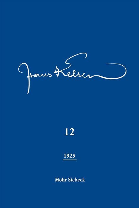 "12, 1925, Mohr Siebeck." Handschriftlicher Name oben, blauer Hintergrund.