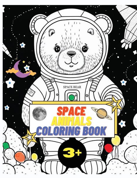 Laritzu: Space Animals Coloring Book, Buch