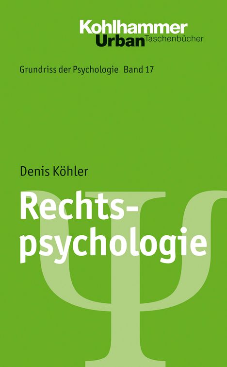 Denis Köhler: Köhler, D: Rechtspsychologie, Buch