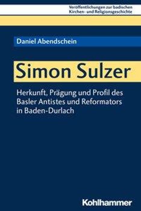 Daniel Abendschein: Simon Sulzer, Buch