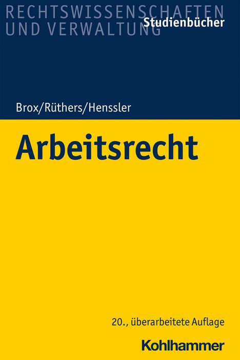 Hans Brox: Arbeitsrecht, Buch