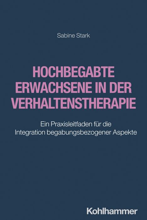 Sabine Stark: Hochbegabte Erwachsene in der Verhaltenstherapie, Buch