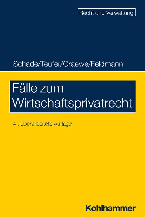 Georg Friedrich Schade: Fälle zum Wirtschaftsprivatrecht, Buch