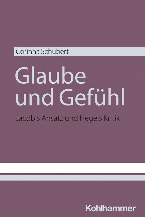 Corinna Schubert: Glaube und Gefühl, Buch