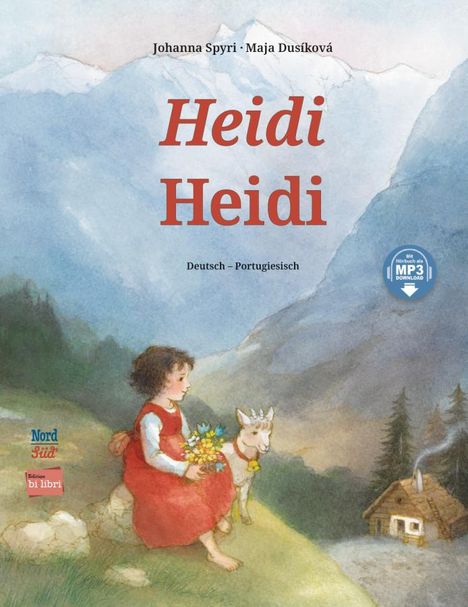 Johanna Spyri: Heidi. Deutsch-Portugiesisch, Buch