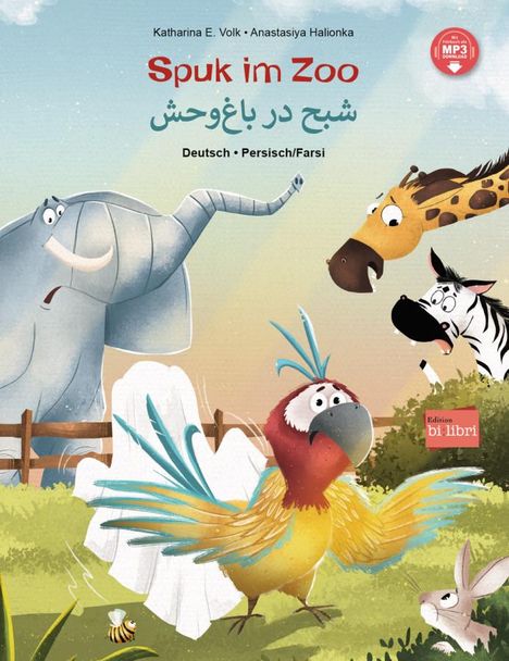 Katharina E. Volk: Spuk im Zoo. Deutsch-Persisch/Farsi, Buch