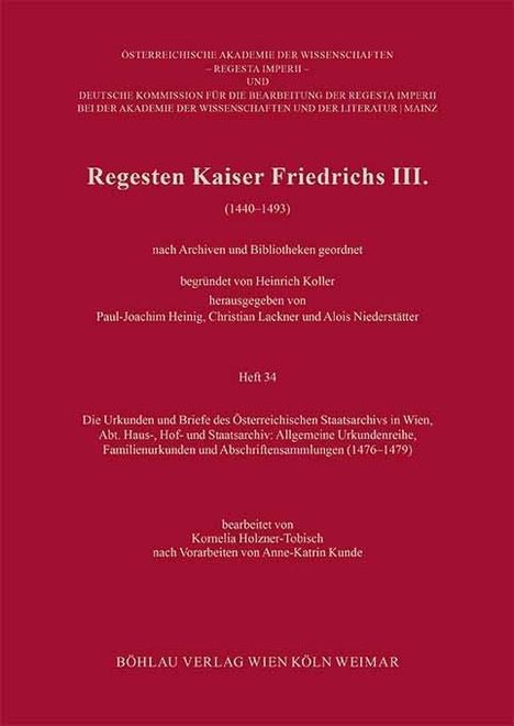 Regesten Kaiser Friedrichs III. ., Buch