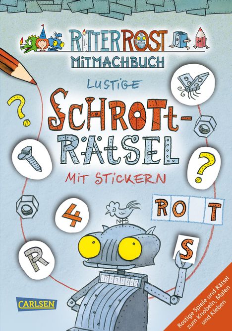Jörg Hilbert: Ritter Rost: Lustige Schrott-Rätsel mit Stickern, Buch