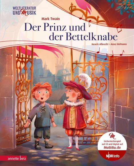 Henrik Albrecht: Der Prinz und der Bettelknabe (Weltliteratur und Musik mit CD und zum Streamen), Buch