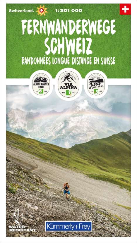 Fernwanderwege Schweiz 1:301 000, Karten