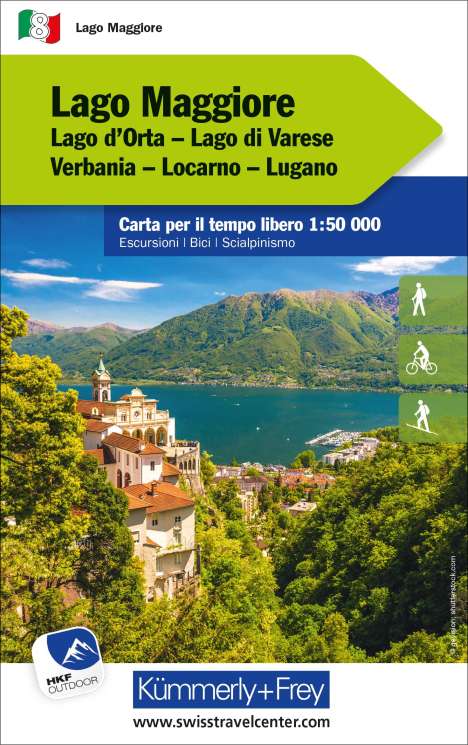 Lago Maggiore Nr. 08 Outdoorkarte Italien 1:50 000, Karten