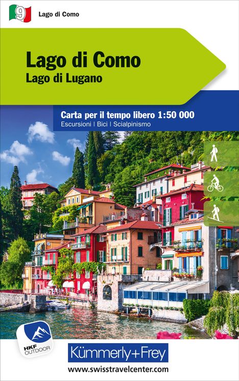 Lago di Como Nr. 09 Outdoorkarten Italien 1:50 000, Karten